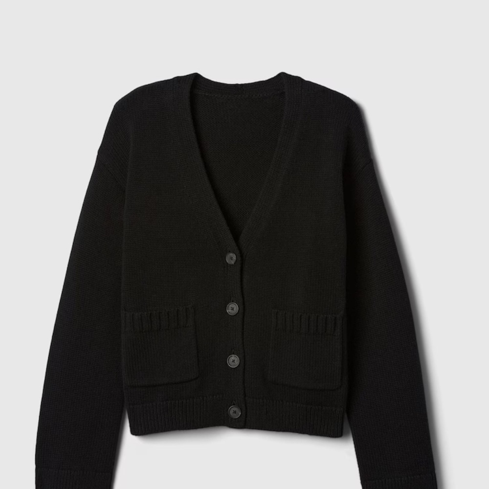 Knit cotton cardigan
